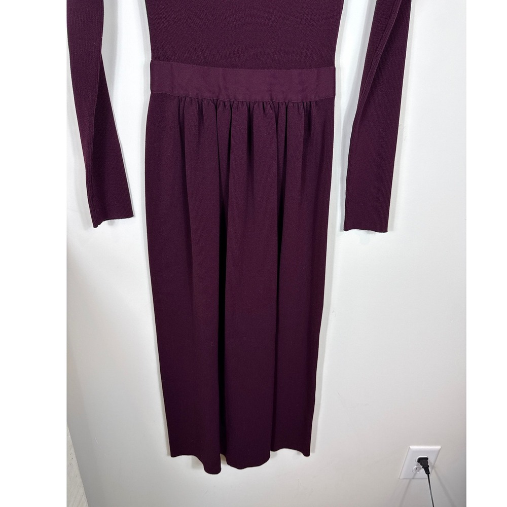 Proenza Schouler White Label Plum Ribbed Midi Dress Women‎ Size XS - Picture 3 of 9